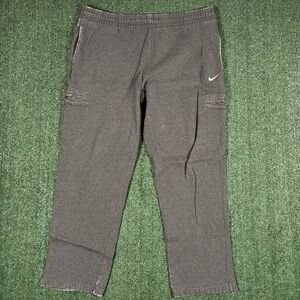 Nike Pants Mens Extra Large Gray Cargo Pockets Swoosh Athletic Sweatpants